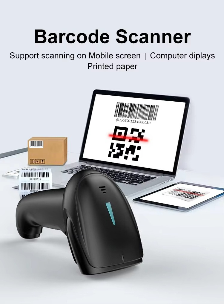 USB Wireless for 2.4G Barcode  - Barcode Scanner 2D reseña y precio