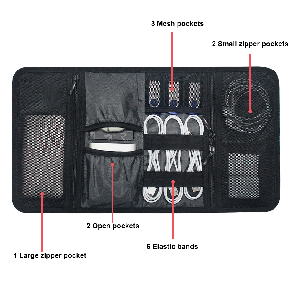 Tech Organizer Bag Cable Stora - Office Tech Backpack reseña y precio