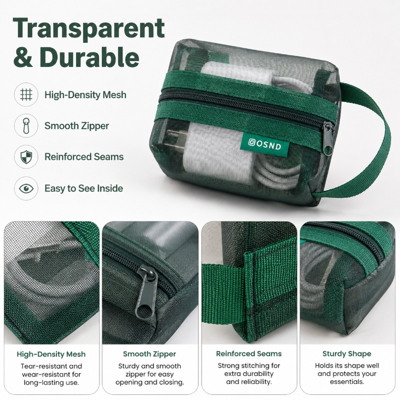 6PCS Mesh Tech Organizer Pouch - Office Tech Backpack reseña y precio