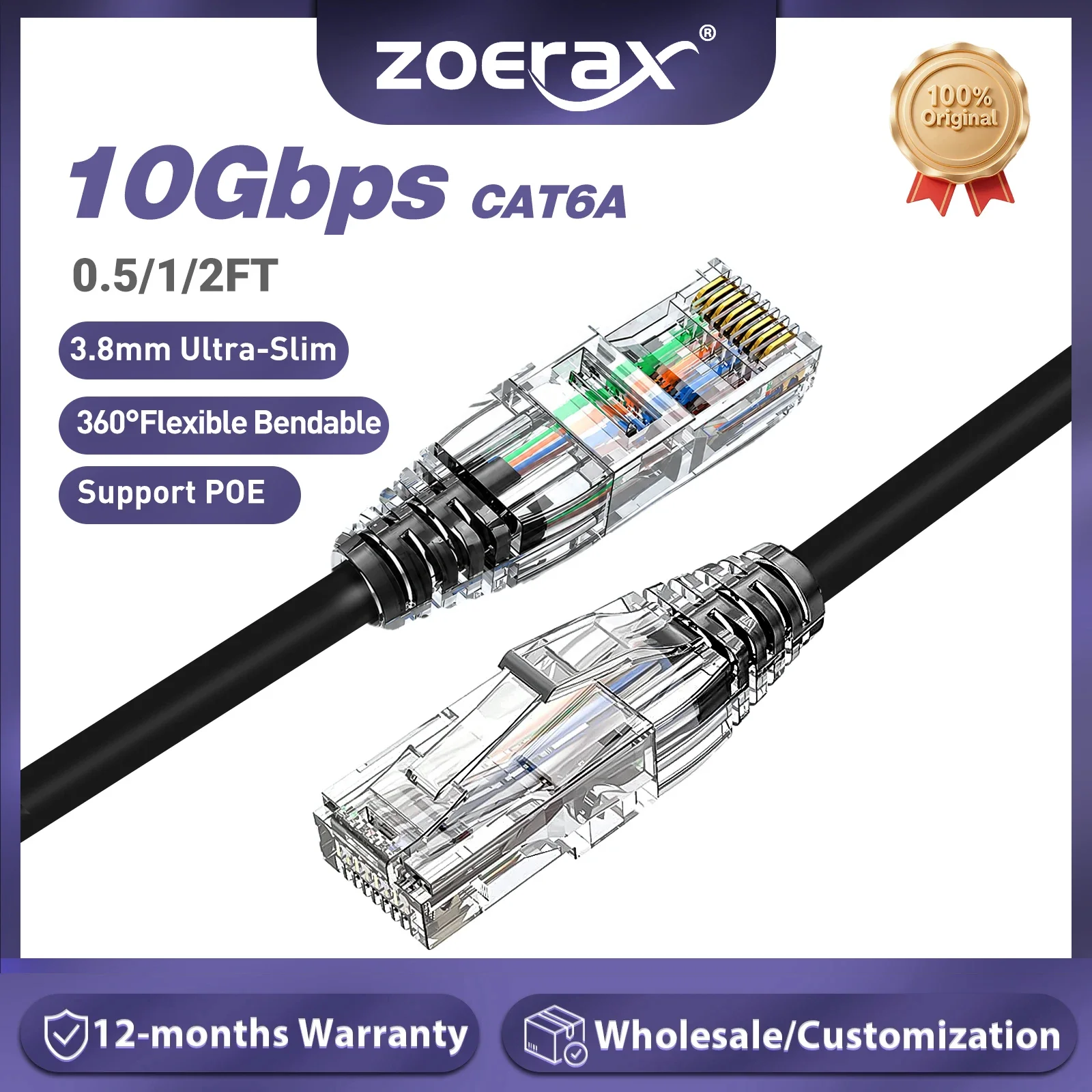 ZoeRax CAT6A 10Gbps Ethernet P - Power Over Ethernet reseña y precio