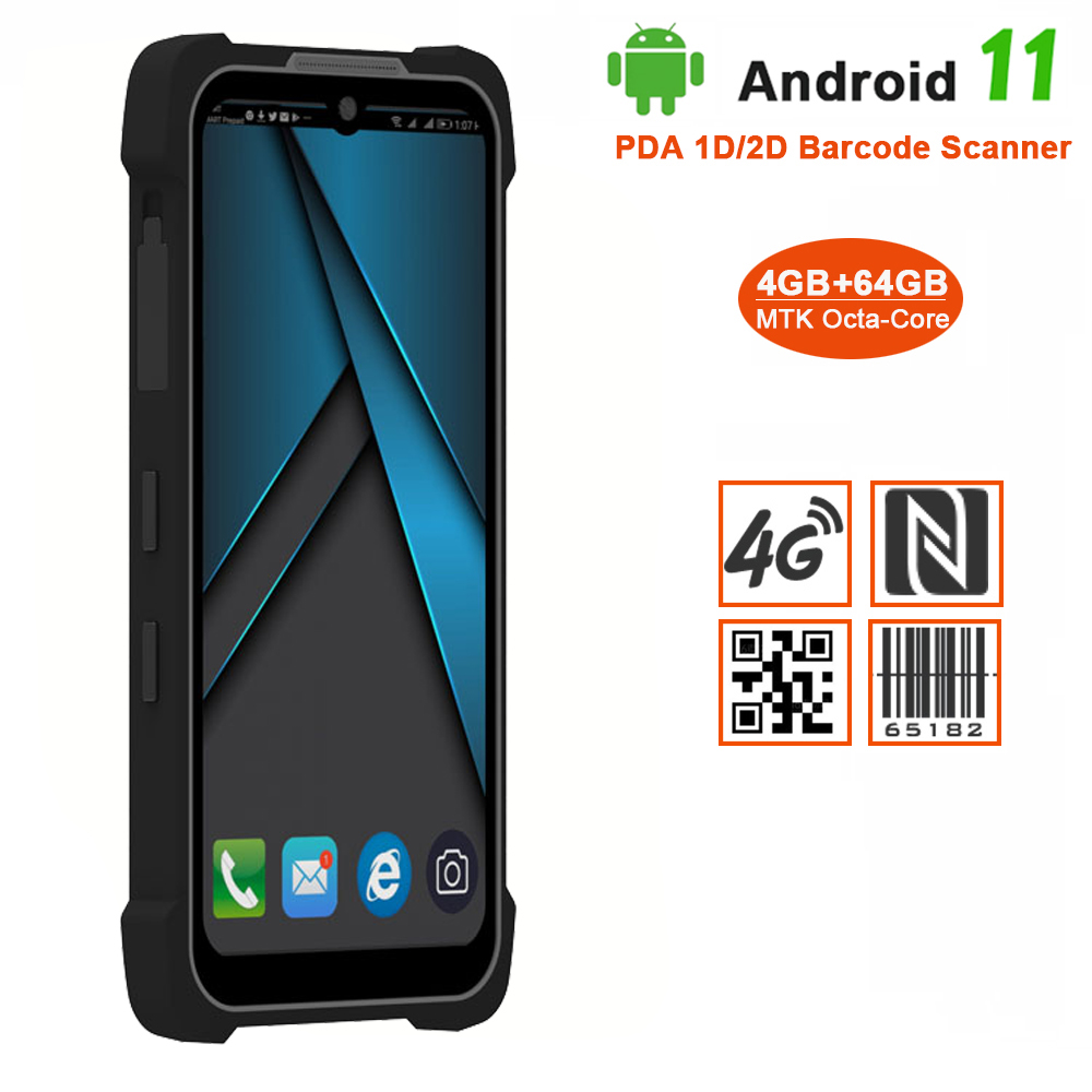 Rugged Android 11 PDA with 4GB - Barcode Scanner 2D reseña y precio