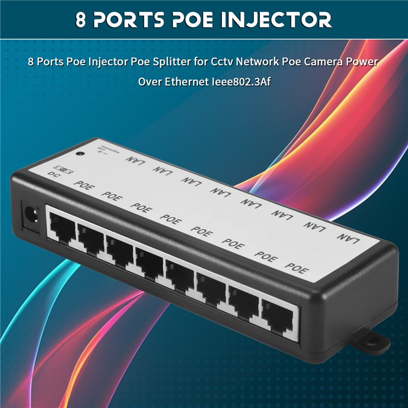 PHILE-8 Ports Poe Injector Poe - Power Over Ethernet reseña y precio