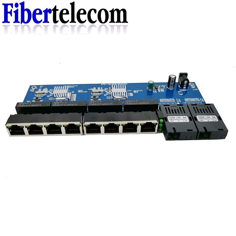 Reverse PoE Switch 8 RJ45 2 SC - Power Over Ethernet reseña y precio